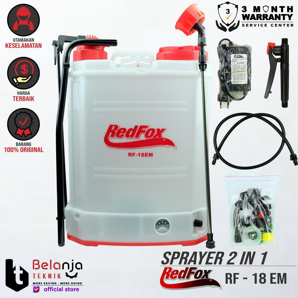 REDFOX Sprayer Elektrik Manual 2in1 RF 18EM Alat Semprot Hama Red Fox