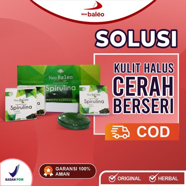 Sabun Spirulina NEO BALEO Original sabun jerawat pengilang komedo MASKER KOMEDO MASKER SPIRULINA