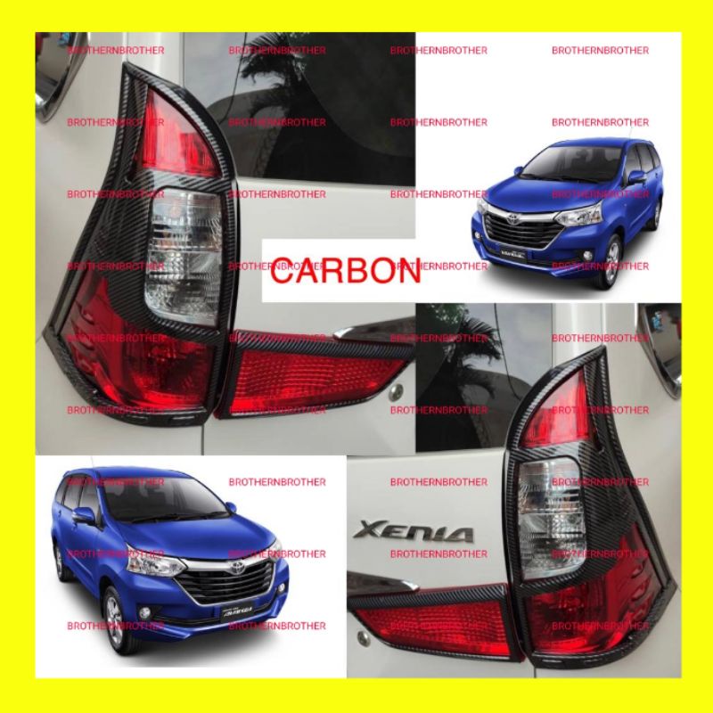 Garnish Lampu Belakang Grand Avanza Xenia Veloz 2015 2017 2018 Carbon