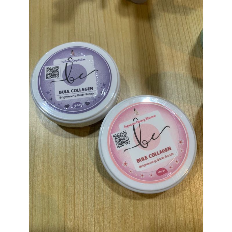 NEW Bule Collagen Brightening Body Scrub KEMASAN BARU 100gr