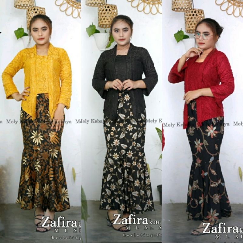 Kebaya kutubaru rok duyung/set kebaya kutubaru brukat full furing/kebaya wisuda/kebaya pesta/kebaya