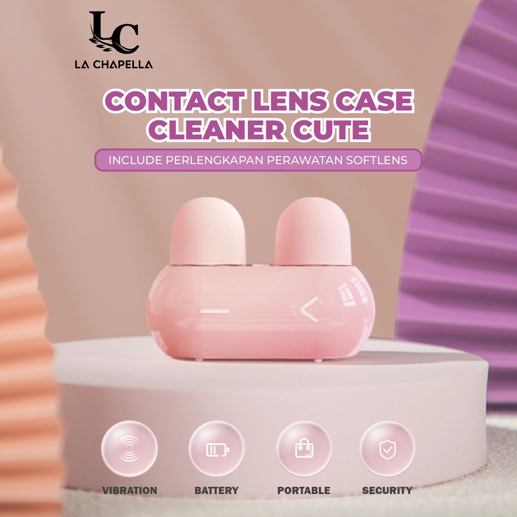 La Chapella - Tempat Softlens Cleaner Lucu Mesin Cuci Ultrasonic Otomatis Dapat Dicas Kotak Softlens