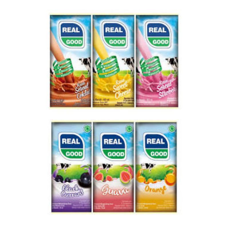 

SUSU REAL GOOD BANTAL 50 ML / REALGOOD SUSU UHTRASA COKLAT / STAWBERRY / ORANGE / KEJU / JAMBU