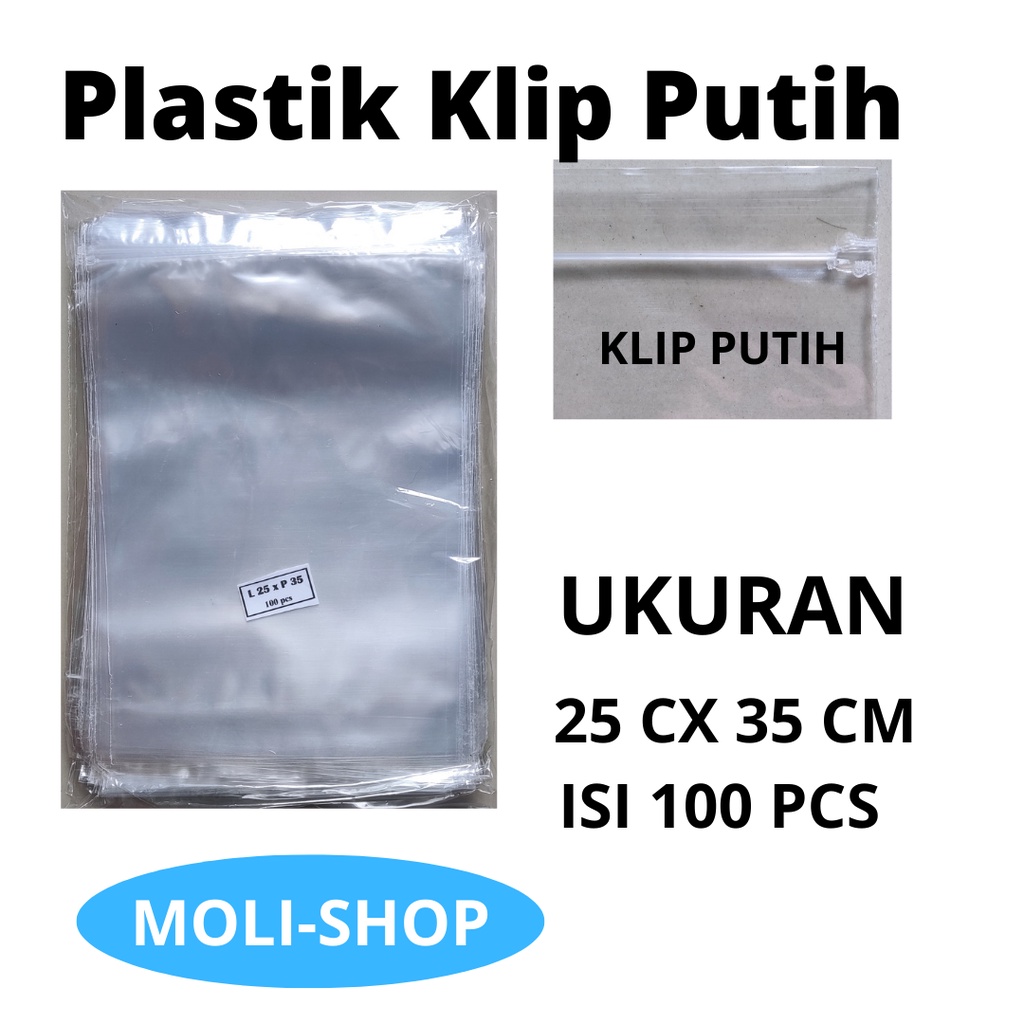 Plastik Klip Uk 25x35 (100pcs) - plastik Zipper lock