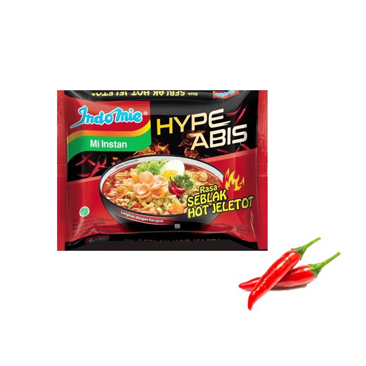

Indomie Hype Abis Mie Instan Rasa Seblak Hot Jeletot 75 gram HALAL