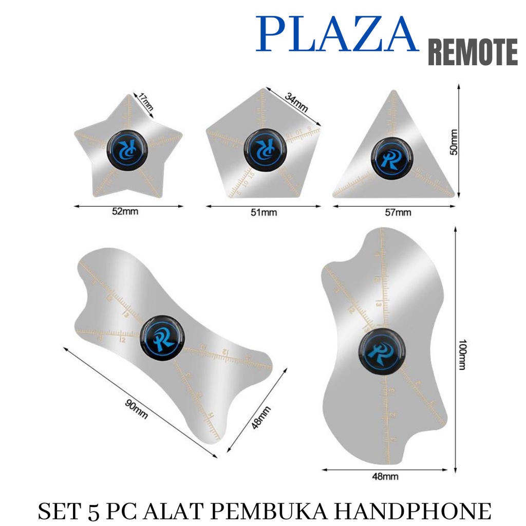 5IN1 PEMBUKA LCD AMOLED BAHAN STAINLESS KETEBALAN 0.1 MM