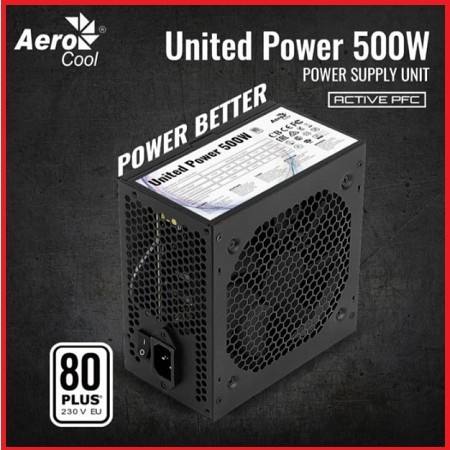 Aerocool United Power 500W 80 Plus Black