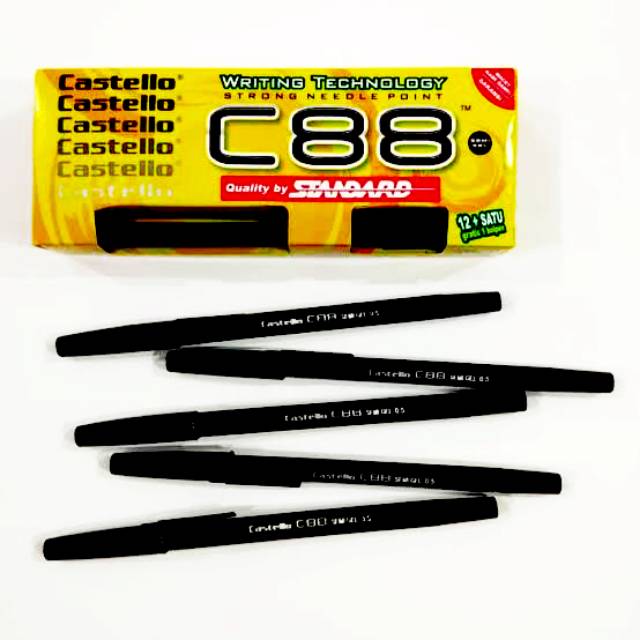 

Pulpen Standard C88 Hitam isi 12+1 pcs