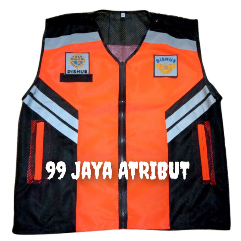 Rompi Dishub Terbaru, Rompi Jala Taslan, Rompi Dishub Oren