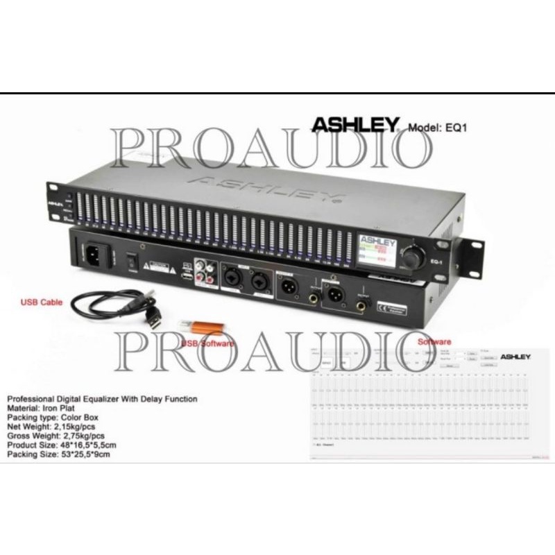 Equalizer Ashley Digital EQ1 Original Garansi 1 Tahun