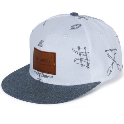 Cotton denim hat stickers letters casual fresh graffiti hip hop baseball cap