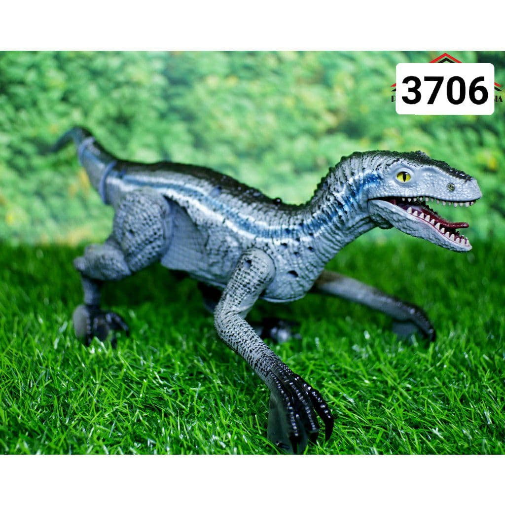 RC Dinosaur Robot Dinosaurus Velociraptor 6 Suara (Pteosaurus Tyrannosaurus Triceratops)