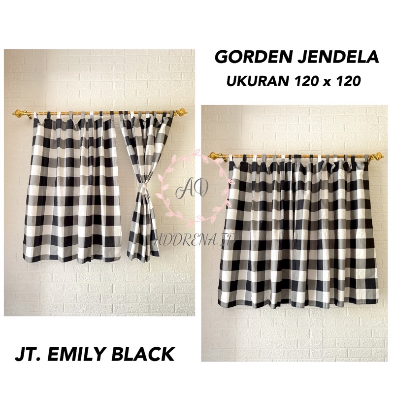 GORDEN JENDELA KAMAR TAMU HORDEN JENDELA RUMAH POLOS / GORDEN 120X120