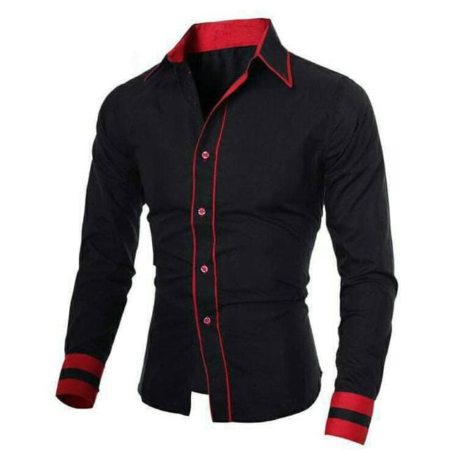 promo kemeja list rivaldo black terbaru