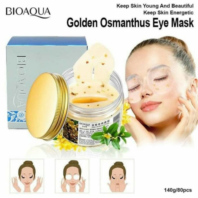 [ bisa COD] ~ MASKER MATA  BIOAQUA 80 PC / 40 PASANG