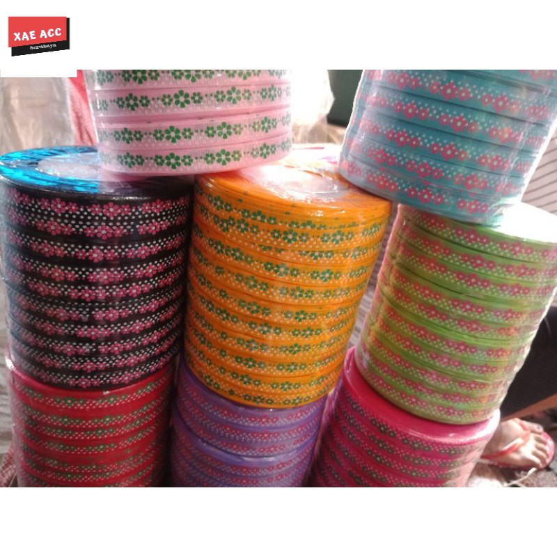 

PITA GROSSGRAIN ROLL MURAH pita motif bunga PITA METERAN SURABAYA