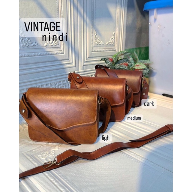 VINTAGE NINDI / TAS VINTAGE / TAS PREMIUM / TAS TERBARU /  TAS BEST SELLER / TAS SLEMPANG / SLINGBAG