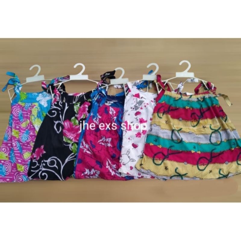 dress tali anak usia 1-2tahunan/baju anak perempuan/baju pantai
