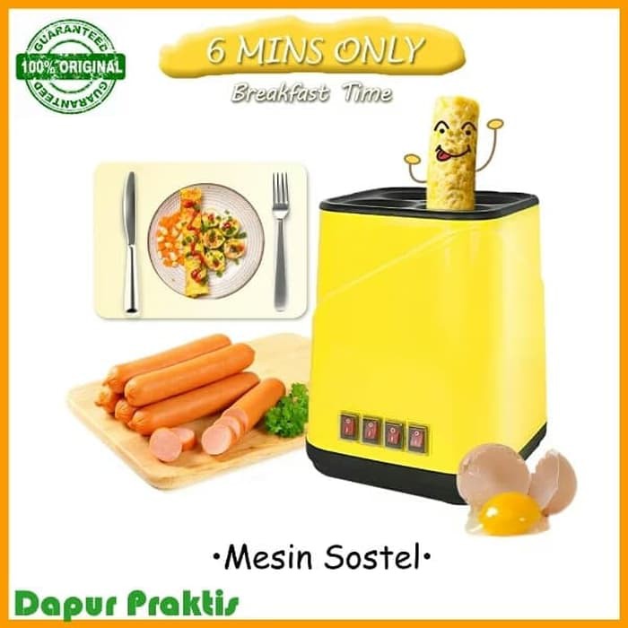 Mesin Sostel Alat Pembuat Sosis Telur 4Lubang Murah + Gratis Ongkir