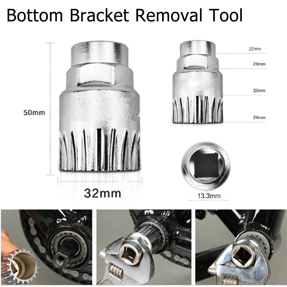 Ygrette - ALAT BUKA CRANK BB SPROCKET 3 in 1 Repair Kit kunci tools peralatan bengkel Rantai Sepeda