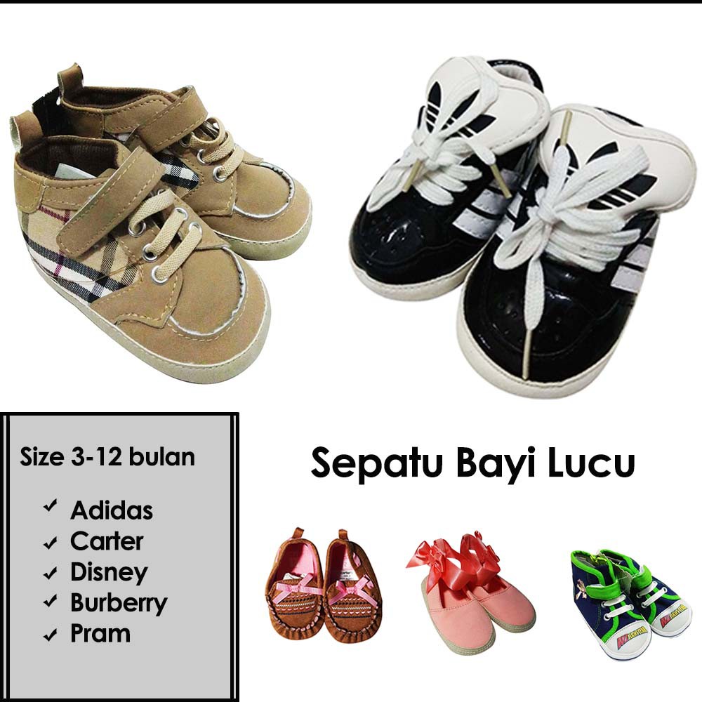 Sepatu Bayi Lucu Size 3-12M Baby shoes Boy Girl Sepatu Bayi prewalker