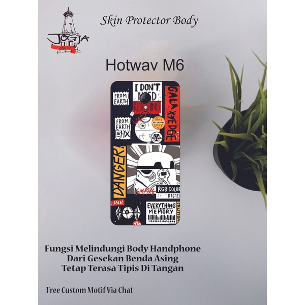 dapat 2Pcs Garskin Hp Hotwav M6 Motif HE - Free Custom motif via chat