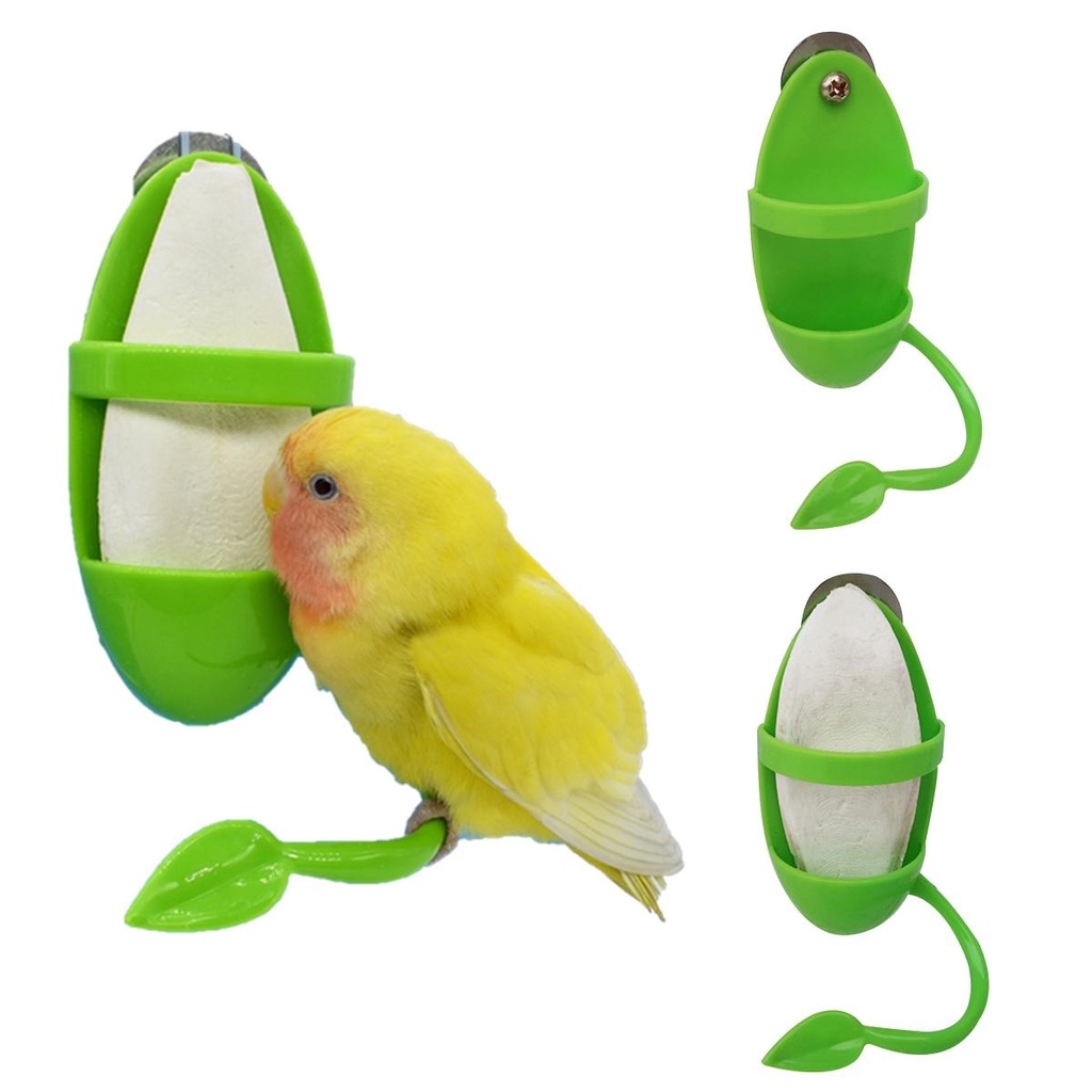 [Elegan] Nuri Feeder Conure Love Burung Cockatiel Plastik Gantung Makanan Pet Food Container