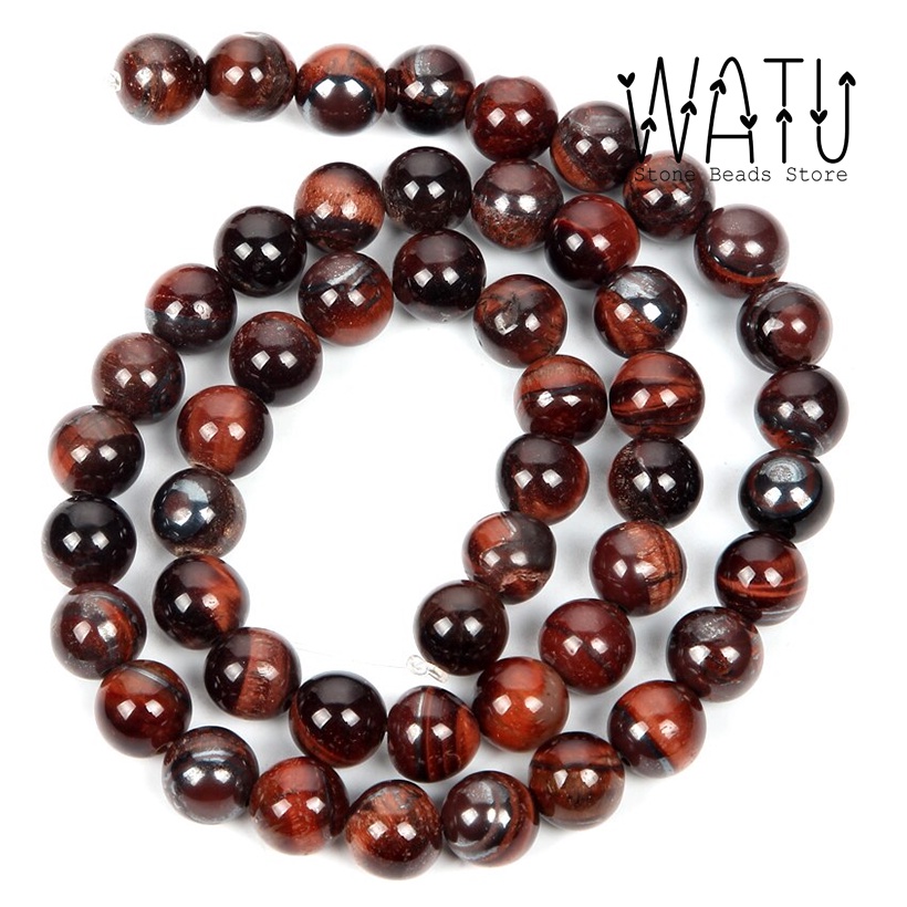 Batu Alam Tiger Eyes Red Natural Stone Beads