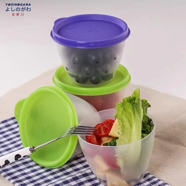 TOPLES PLASTIK - TOPLES SET 3 in 1 / FOOD CONTAINER TEMPAT ATAU WADAH PENYIMPANAN MAKANAN-YOSINOGAWA