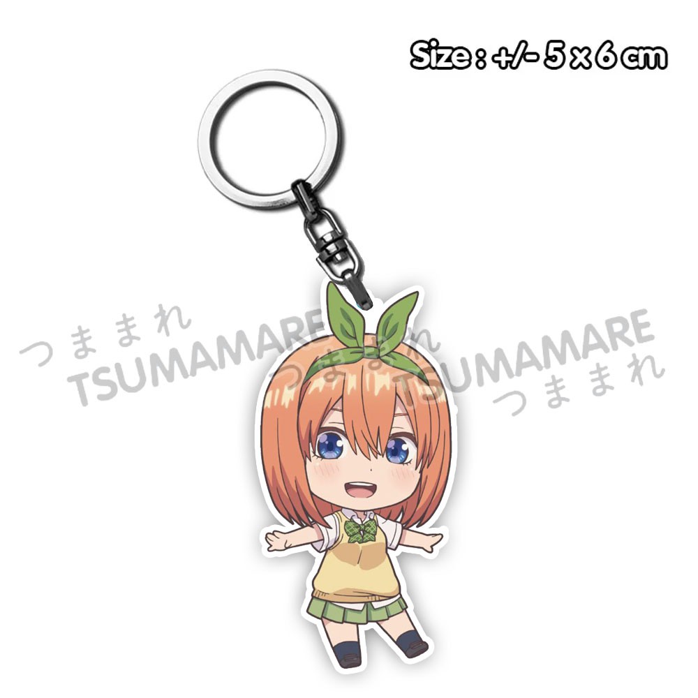 Gantungan Kunci Acrylic Gotoubun No Hanayome : Yotsuba Nakano