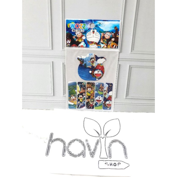 PEMBATAS bahan PLASTIK 5+1 BESAR/STICKY NOTE/STICK NOTE-DORAEMON