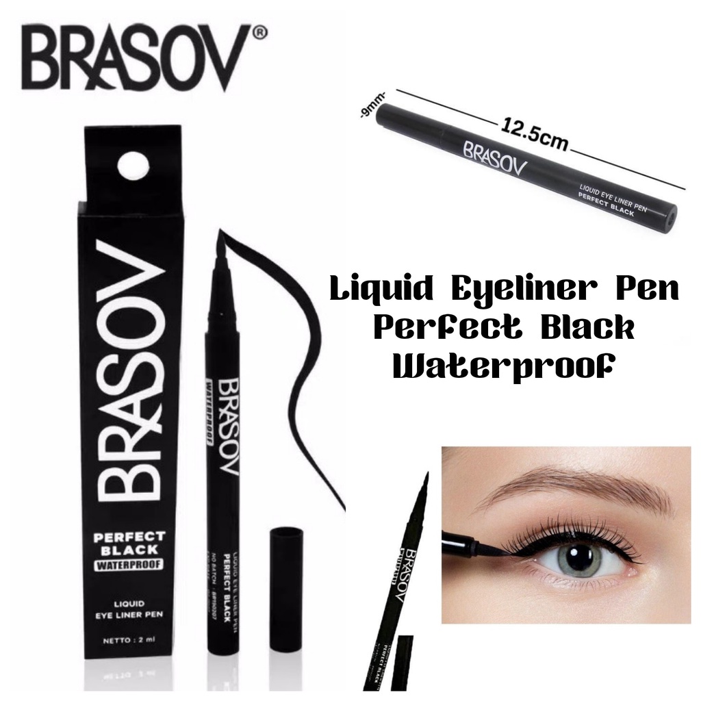 BRASOV liquid eyeliner pen perfect black