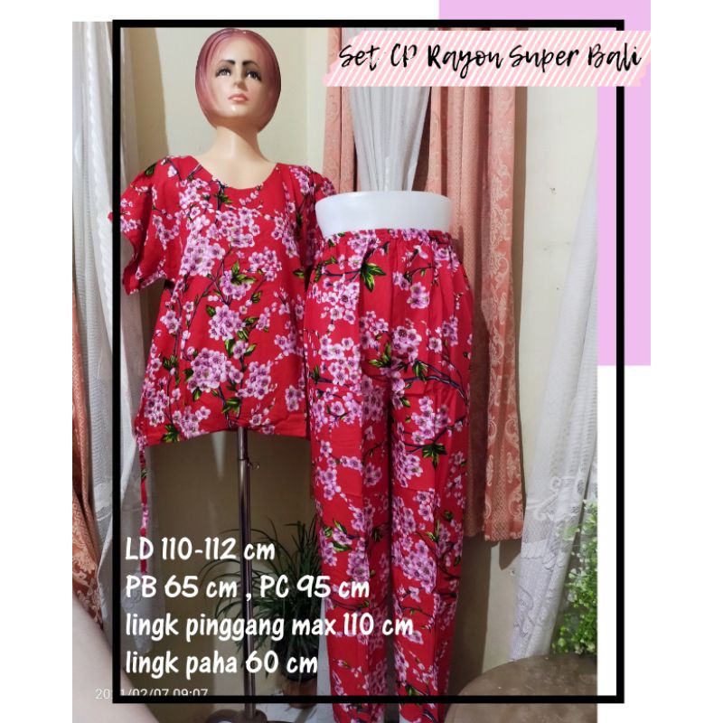 Set Celana panjang Rayon Super