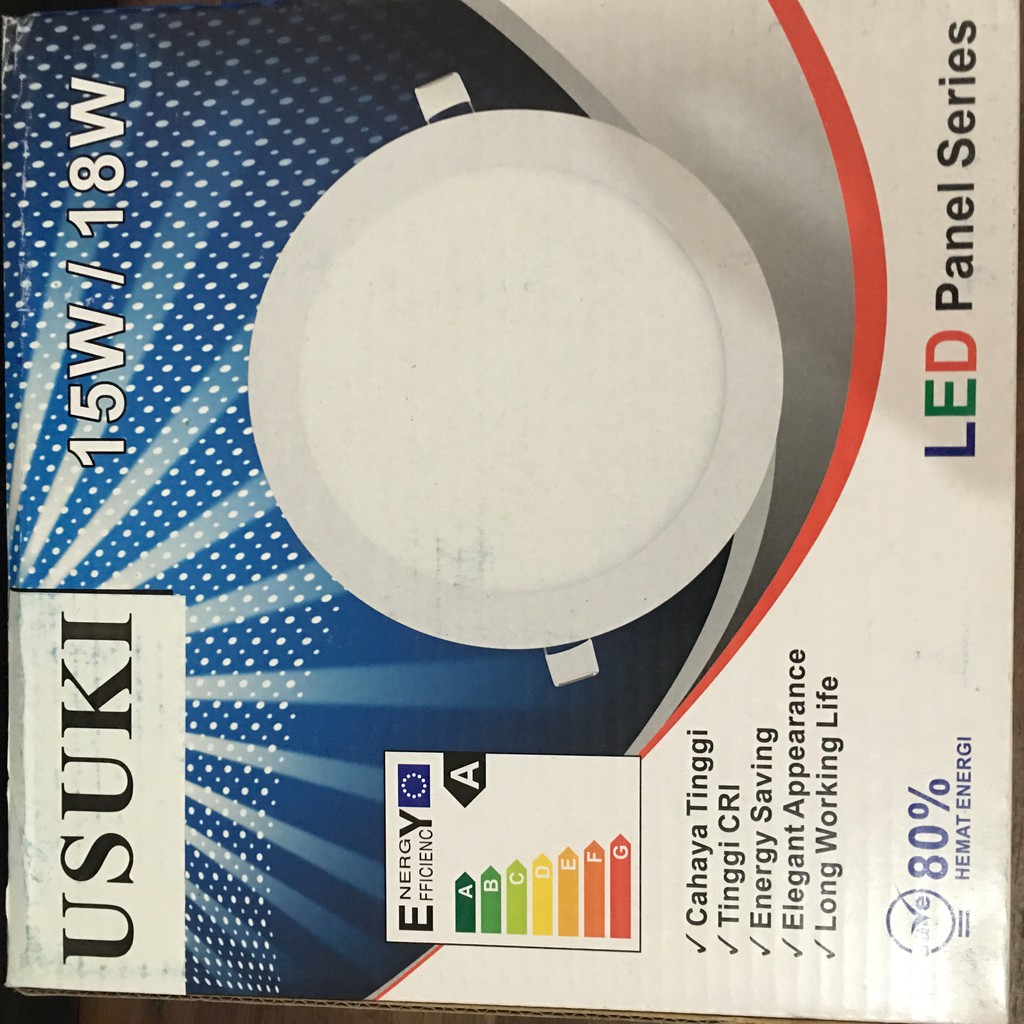 Lampu DOWNLIGHT PANEL termasuk Lampu LED 15w / 18W Usuki