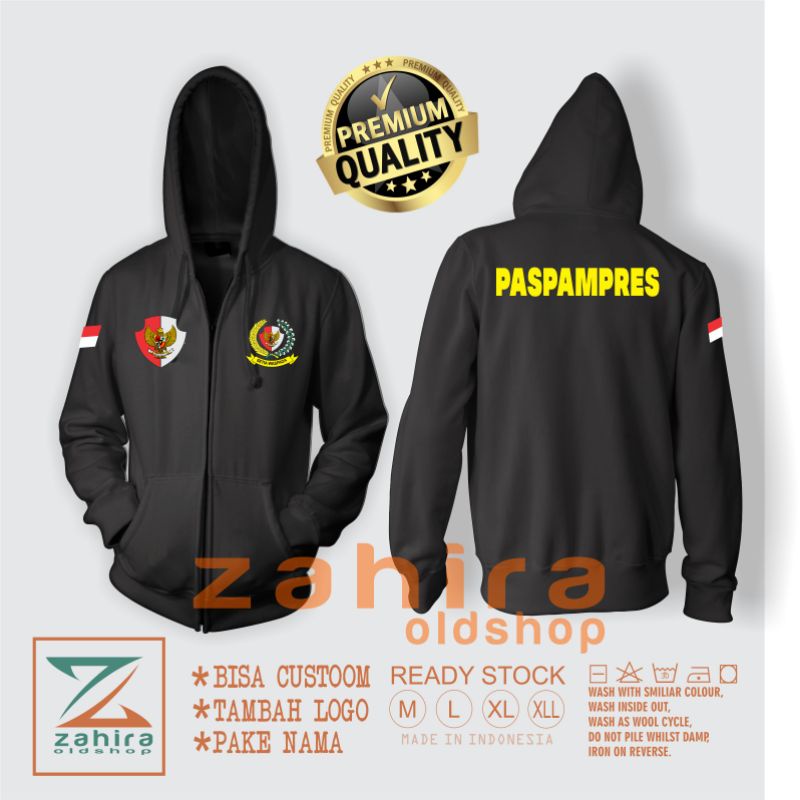 Sweater ziper paspampres hooadie paspampres jaket ziper paspampres