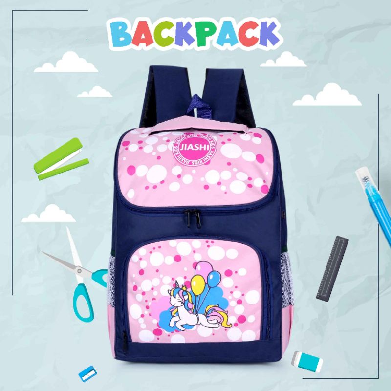 Tas Sekolah Ransel Anak Perempuan Dan Laki Laki SD TK PAUD Tas Punggung Backpack Sekolah Anak GOKIDS 598