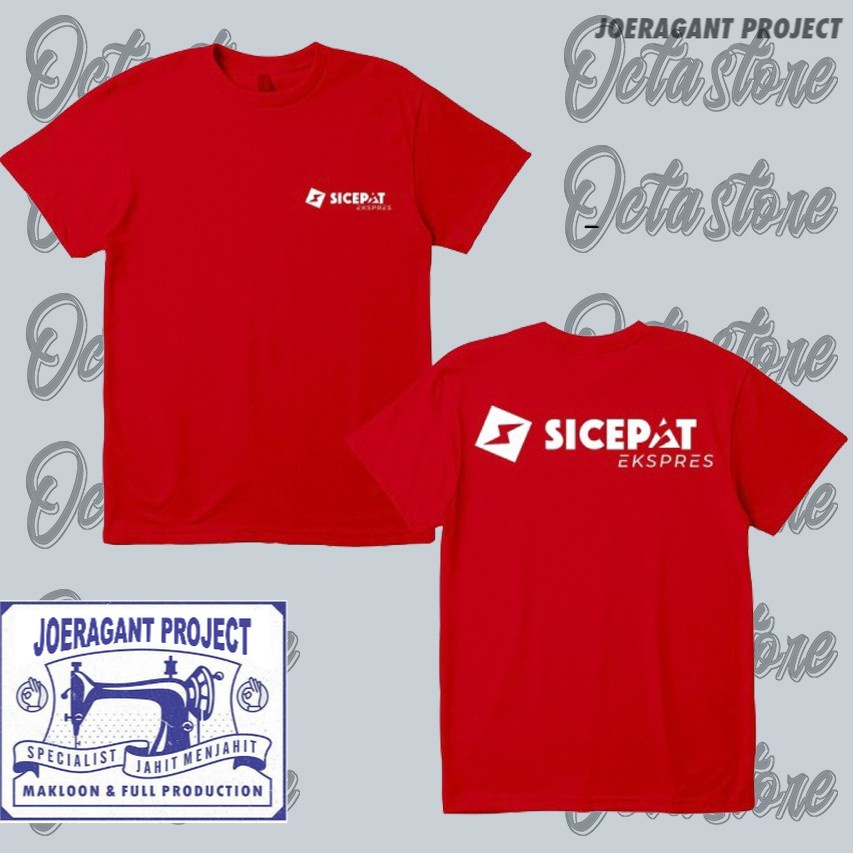 Kaos Tshirt Baju Combed 30S Distro SICEPAT EXPRESS SI CEPAT DB Kaos Ekspedisi custom -JP