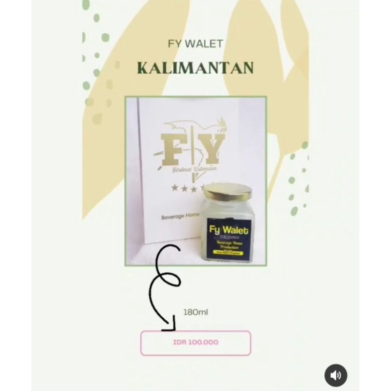 

MINUMAN SARANG BURUNG WALET