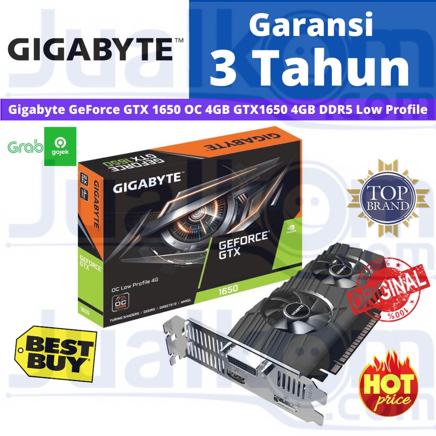 Gigabyte GeForce GTX 1650 OC 4GB GTX1650 4GB DDR5 Low Profile