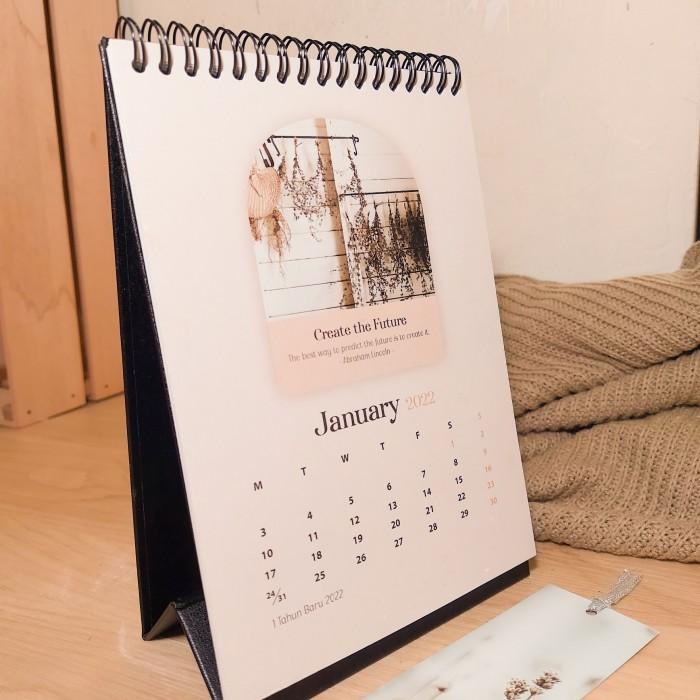 

Kalender Meja 2022 Rustic Motivational Aesthetic Premium/Desk Calendar