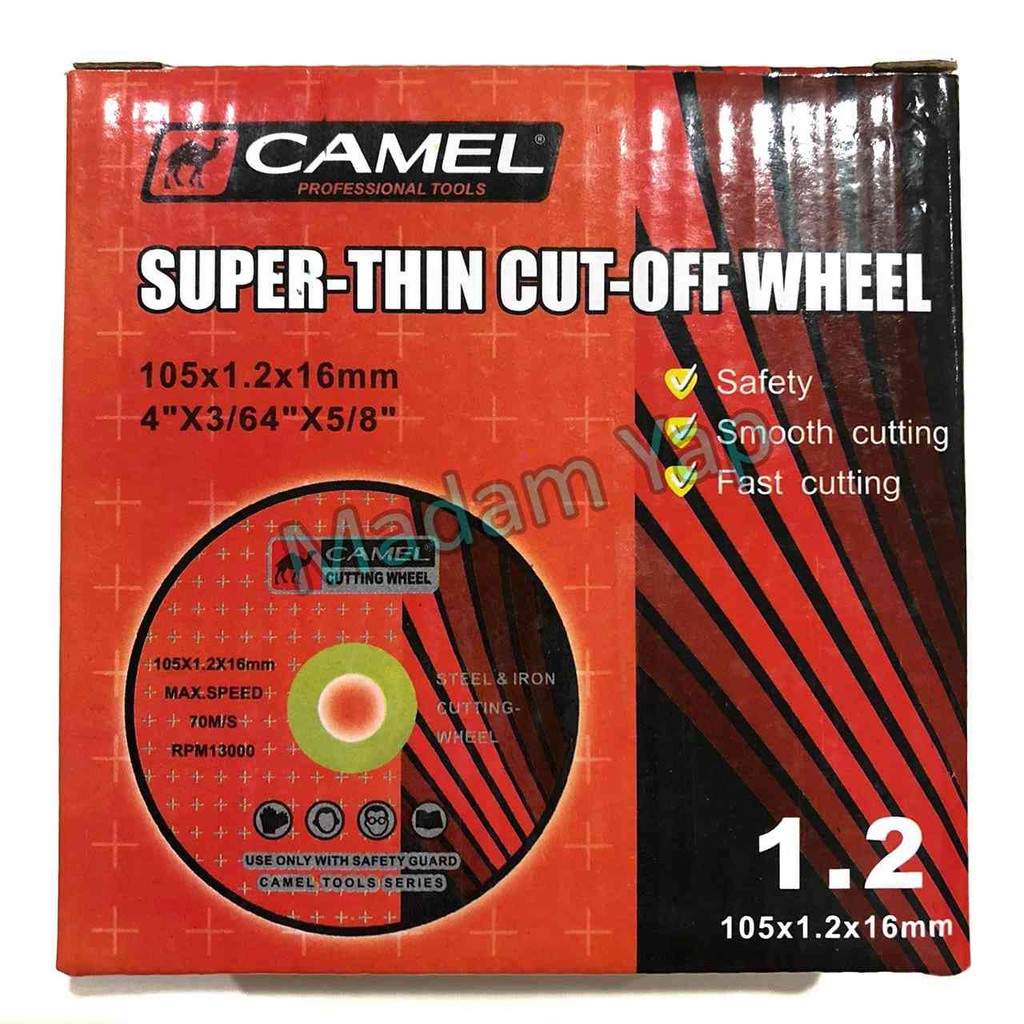 BATU GURINDA GERINDA POTONG CAMEL 4&quot; INCH / CUTTING WHEEL 4 IN X 1,2 MM