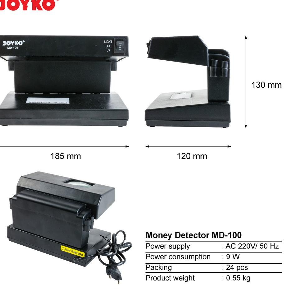 

(spor -96) Counterfeit Money Detector / Alat Pendeteksi Uang Palsu MD-100 ♟ 31