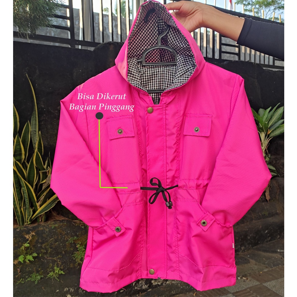 JAKET ANAK PARKA ZIPPER POLOS KEKINIAN TERBARU BAHAN PARASIT ATAU PARASUT DESPO USIA 2TAHUN SAMPAI 12TAHUN LAKI LAKI PEREMPUAN