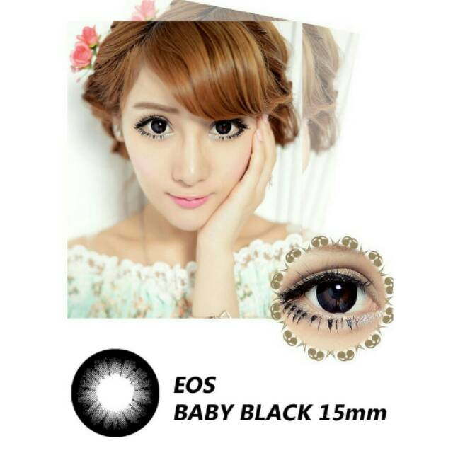 Softlens EOS BLACK dia 15 mm