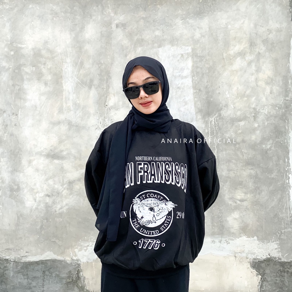 SAN FRANSISCO SWETAER OVERSIZE PRIA WANITA SWITER CREWNECK