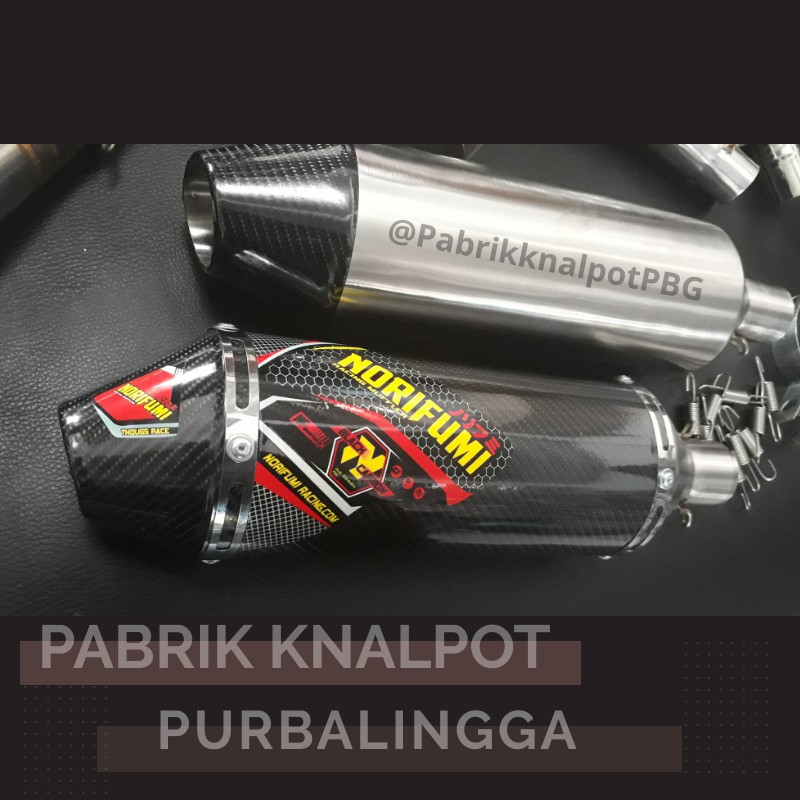 SILINCER KNALPOT MOTOR RACING NORIFUMI TITAN CARBON KLX PABRIK GROSIR PURBALINGGA MURAH