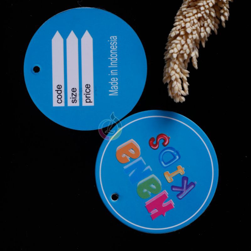 

label hangtag laminasi doff