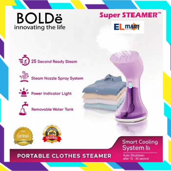 BOLDe super steamer Laviola clothes dryer  - setrika uap portable  -travel steaming iron Original