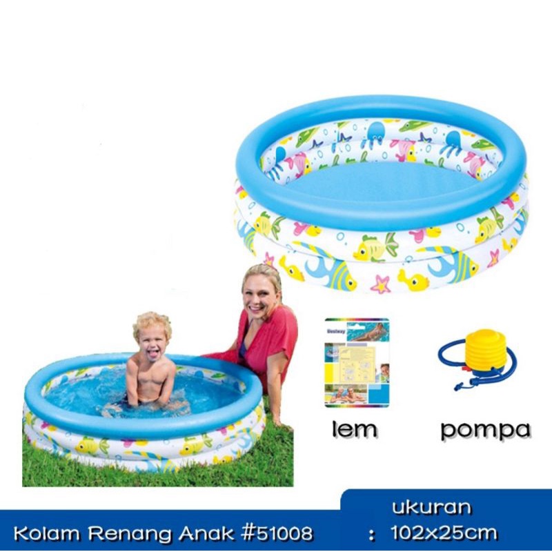 kolam renang anak + pompa