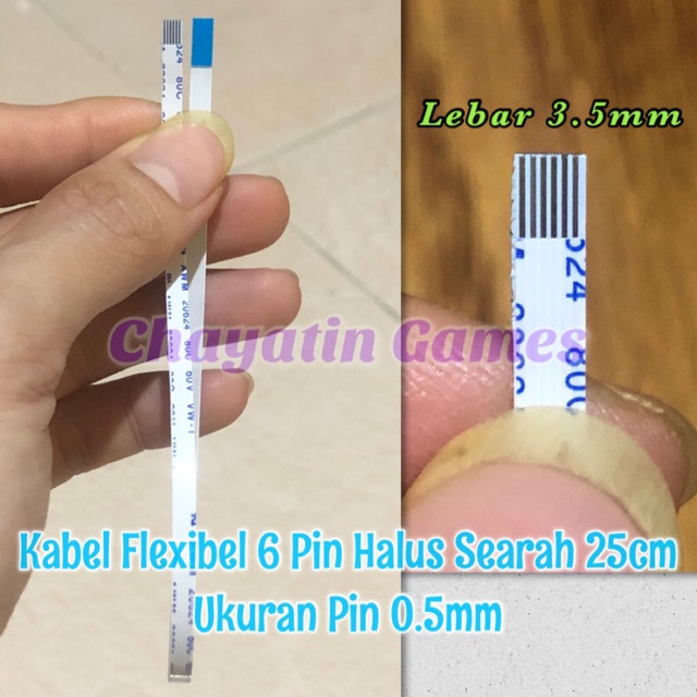 Kabel Flexibel 6 Pin Searah Panjang kabel 25cm ( 0.5mm )